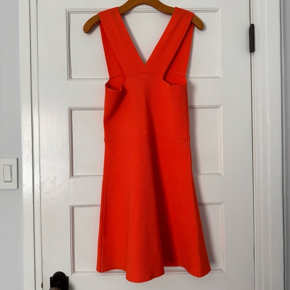 NWT ALC skater bodycon midi dress in orange (guava) - size medium - Picture 4 of 8